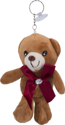 

Shubheksha Cute Teddy Bear with Vacuum Cup Light Brown Key Chain