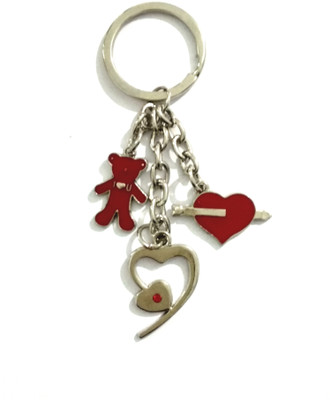 

PRIMEMART Red love heart key chain Key Chain