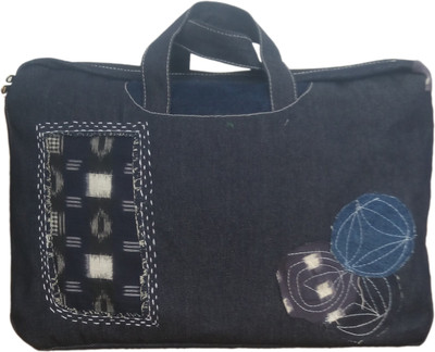 

A.K Bags 17 inch Expandable Laptop Messenger Bag(Blue), Dark blue