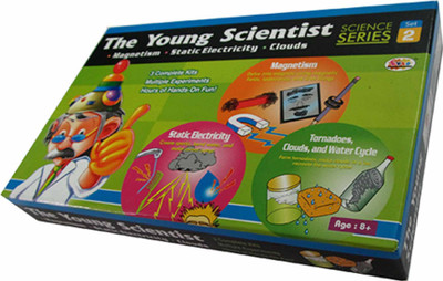 

Ekta The Young Scientist Series 2 Set Part Science Kit Magnetism, Tornadoes, Clouds & Water Cycle, Static Electricity(Multicolor)