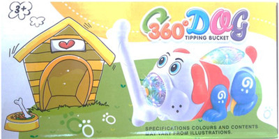 

P17 collection 360* rotating Musical and lighting dog with dog barking sound(Multicolor)