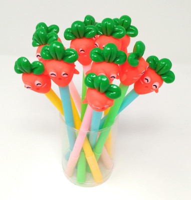 

Oytra 24 Pieces Designer Carrot Pens Gel Pen(Pack of 24)