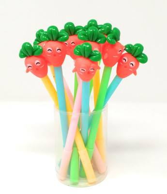 

Oytra 12 Pieces Designer Carrot Pens Gel Pen(Pack of 12)