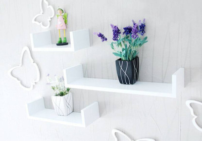 

A.S Wood Wooden Wall Shelf(Number of Shelves - 3)