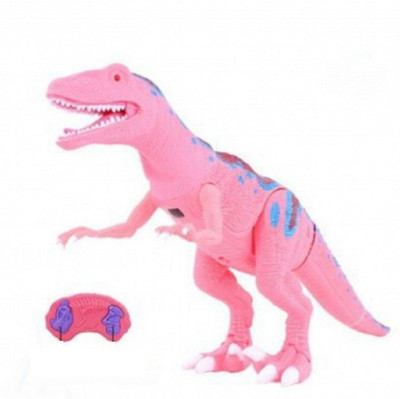 

DINAARKAN INFRA-RED REMOTE CONTROL REAL WALKING DINOSAUR WITH LIGHT AND EXCITING SOUNDS AND BATTERIES 45 CM(Pink)