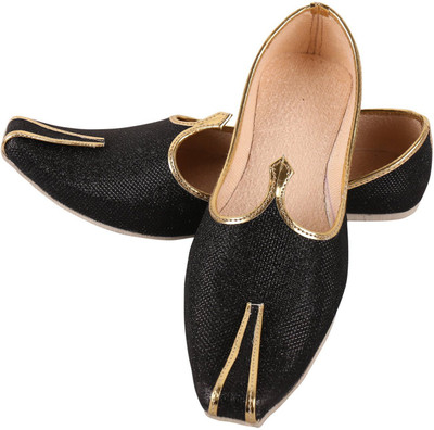 

DFR Stylish Glitter Jutis For Men(Black