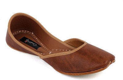 

Coral Haze Premium Quality Leatherite Women's Punjabi Fashionable Stylish Juttis Brown For Women(Brown