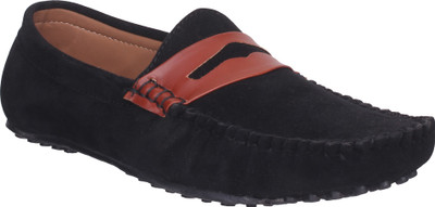 

ZebX Mocassin For Men(Black, Pink