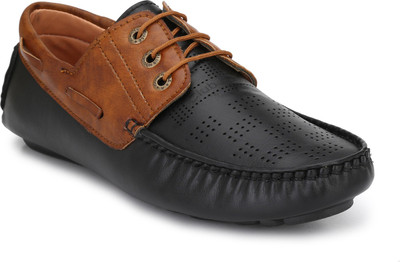 

ANNI INTERNATIONAL Smart Look Casual Loafers(Black) Casuals For Men(Black, Tan