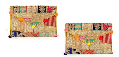 

SUVASANA Women Evening/Party Multicolor Cotton Sling Bag