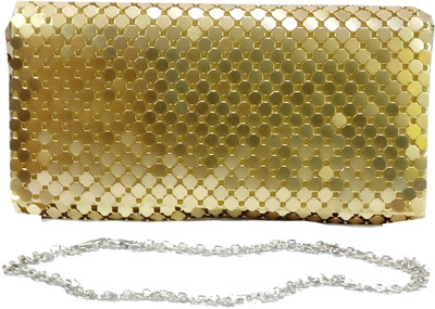 

Panache Women Evening/Party Gold Beads Sling Bag