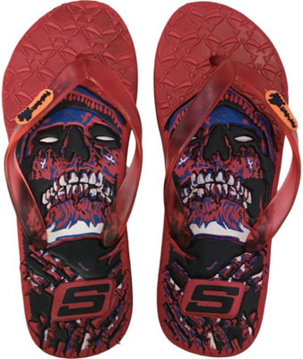 

Angelia Comfort Omen Face Flip Flops for Men Flip Flops, Red