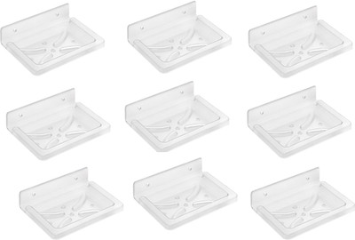 

SSS - Acrylic Unbreakable Square Soap Dish Set of 9 pcs (Type - Square)(Clear)