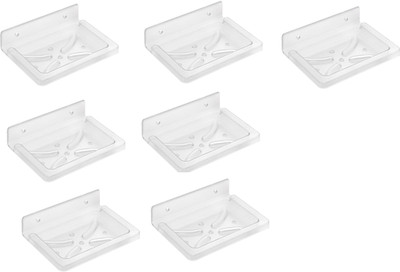 

SSS - Acrylic Unbreakable Square Soap Dish Set of 7 pcs (Type - Square)(Clear)