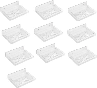 

SSS - Acrylic Unbreakable Square Soap Dish Set of 10 pcs (Type - Square)(Clear)
