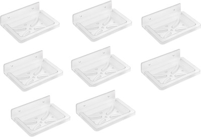 

SSS - Acrylic Unbreakable Square Soap Dish Set of 8 pcs (Type - Square)(Clear)
