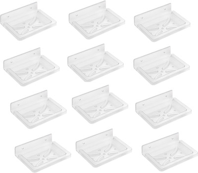 

SSS - Acrylic Unbreakable Square Soap Dish Set of 12 pcs (Type - Square)(Clear)