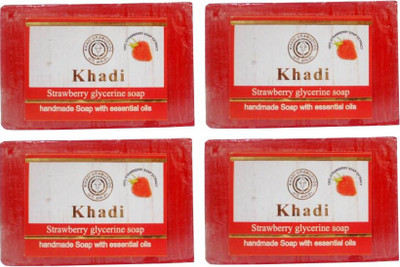 

Khadi Herbal STRAWBERRY GLYCERINE SOAP(500 g, Pack of 4)