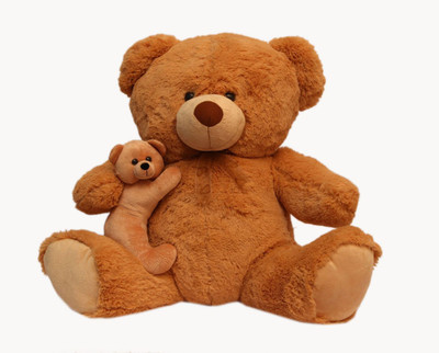 

ToynJoy Cute Brown Mother Baby Pair Teddy Bear Stuffed Toy as Ideal gift - 12 inch(Brown)