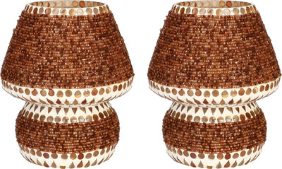 AFAST AFAST Multicolor Hand Decorative Designer Table Lamp BZ0058 Table Lamp(14 cm, Brown)