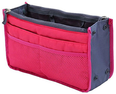 

House of kart Multipurpose Gift Pencil Pouch Travel Kit Makeup Toilet Handbag Organizer Medicine Bag(Pink)