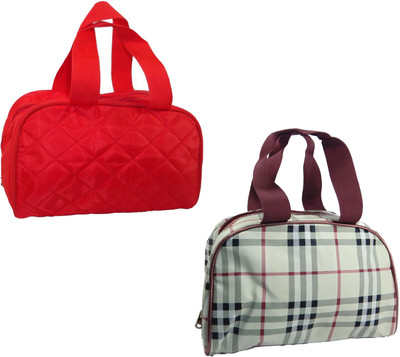

RK Brands Designer Vanity, Makeup, Cosmetic Bags (Set of 2 pc) Travel Toiletry Kit(Multicolor)