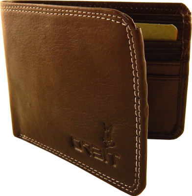 

Orbit Men Brown Genuine Leather, Fabric Wallet(4 Card Slots)