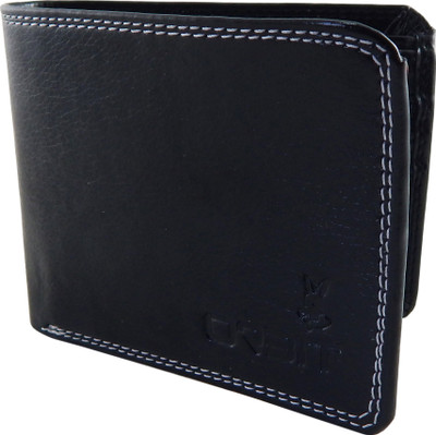 

Orbit Men Black Genuine Leather, Fabric Wallet(4 Card Slots)