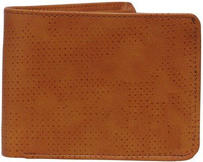 Accezory Boys Tan Genuine Leather Wallet(3 Card Slots)