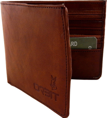 

Orbit Men Tan Genuine Leather, Fabric Wallet(6 Card Slots)
