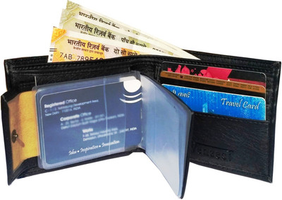 

Wenzest Boys Black Artificial Leather Wallet(10 Card Slots)