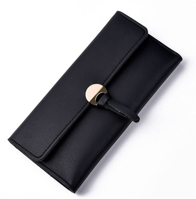 

Moit Women Black Artificial Leather Wallet(5 Card Slots)