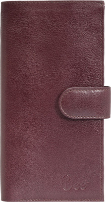 

Orkee Girls Maroon Genuine Leather Document Holder(12 Card Slots)