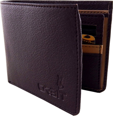 

Orbit Men Brown Genuine Leather, Fabric Wallet(6 Card Slots)