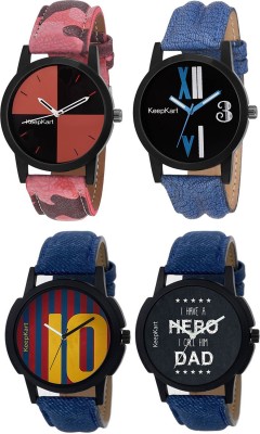 Keepkart Stylish Designer Richlook Combo Set Of Four For Couple Watch  - For Men & Women   Watches  (Keepkart)