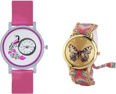 View INDIUM NEW BUTTERFLY WATCH WITH PEACOCK WATCH BIRD LOVER SPECIAL WATCH COLLECTION OUT FROM PLANET ZONE Watch  - For Girls  Price Online