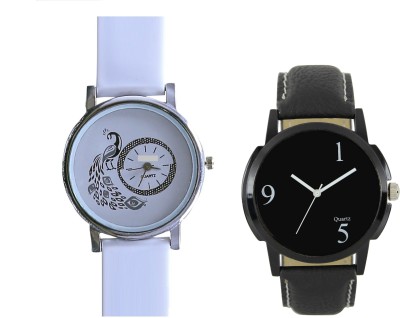 View INDIUM NEW BLACK E WATCH WITH PEACOCK WATCH GIRL COUPLE WATCH FANCY WATCH WITH LATEST COLLECTION FROM PLANET Watch  - For Girls  Price Online