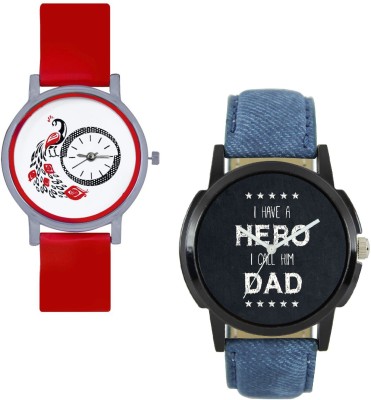 View INDIUM NEW COUPLE WATCH WITH BLUE MEN DAD WATCH WITH PEACOCK WATCH FOR GIRL LATEST COLLECTION WITH LATEST COLLECTION FANCY WATCH COUPLE WATCH Watch  - For Couple  Price Online
