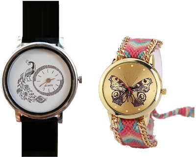 View INDIUM NEW BUTTERFLY WATCH WITH PEACOCK WATCH BIRD LOVER SPECIAL WATCH COLLECTION OUT FROM PLANET ZONE Watch  - For Girls  Price Online