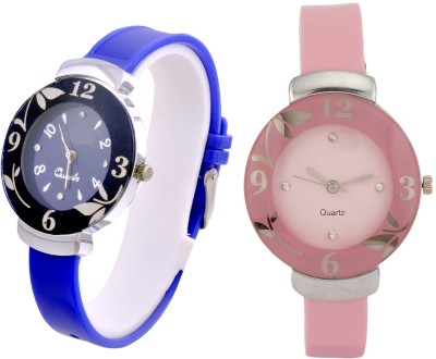 Rj creation D001 Glory fast selling new 2018 Blue and Pink watches combo Watch  - For Girls   Watches  (RJ Creation)
