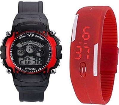 View good friends new generation Kids Digital Watches Sports Red Seven light Combo For boy&girls Kids Watch  - For Boys  Price Online