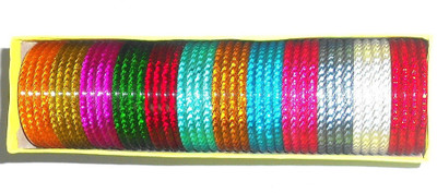 

GOELX Designer Stylish Plastic Colorful Bangles Set - 48 Bangles Set (Design - 3)