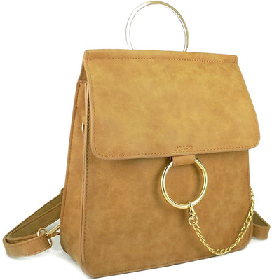 

Ripley Brooklyn Series Leatherette Backpack(Brown, 10 L)
