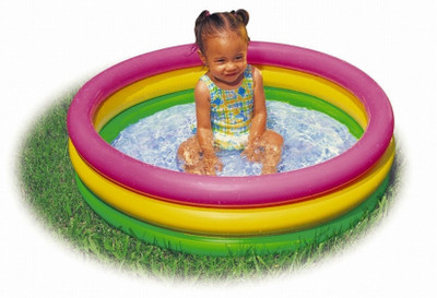 

Shop & Shoppee Inflatable Water Tub Pool For Kids(2-Feet) (61x22 cm)(Multicolor)