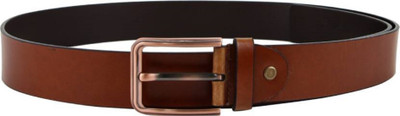 

THE MAXIM Men Tan Genuine Leather Belt