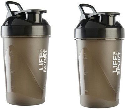 

BNP Fuel 500 ml Shaker(Pack of 2, Black)