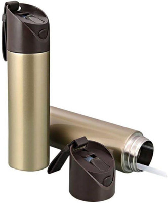 

setias Flick Top Vacuum Sipper 580 ml Sipper(Pack of 2, Grey), Metallic gray and lacquer brown