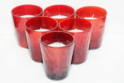

Craft Coop Decorative Candle(Red, Pack of 6)