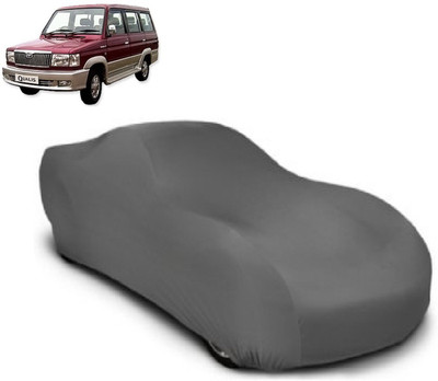 AUTOKIT Car Cover For Toyota Qualis (With Mirror Pockets)(Grey)
