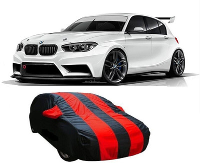 Red Silk Car Cover For BMW 1 Series (With Mirror Pockets)(Black, Red)